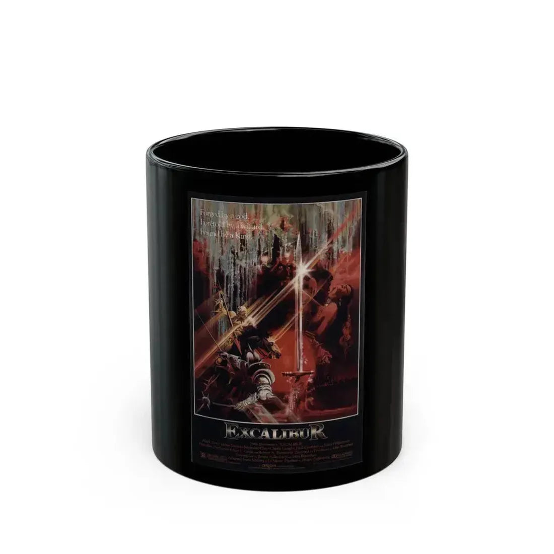 EXCALIBUR 1981 Movie Poster - Black Coffee Mug 11oz - Go Mug Yourself