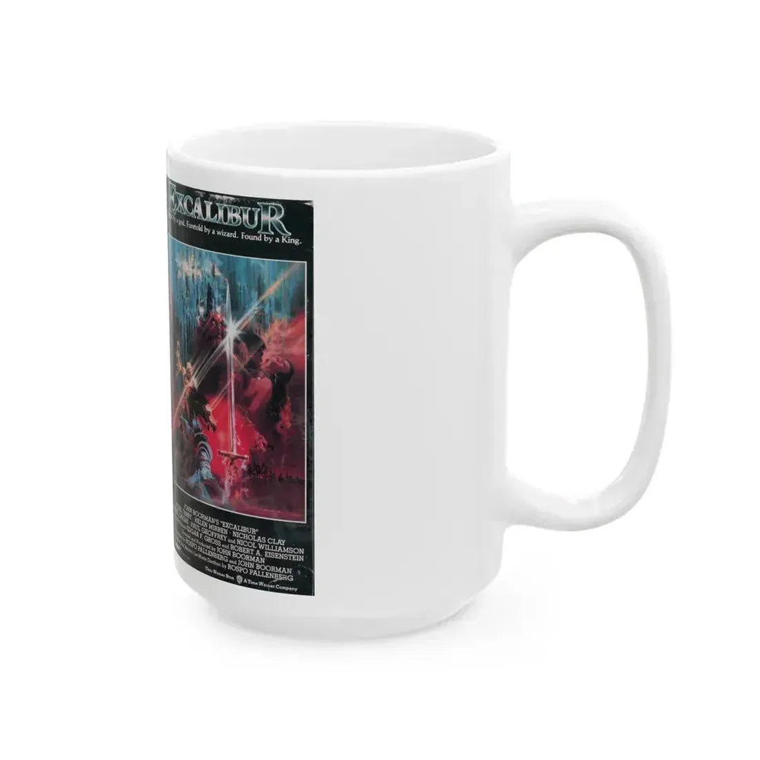 EXCALIBUR ORION (VHS COVER) - White Coffee Mug - Go Mug Yourself