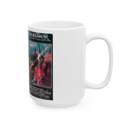 EXCALIBUR ORION (VHS COVER) - White Coffee Mug - Go Mug Yourself