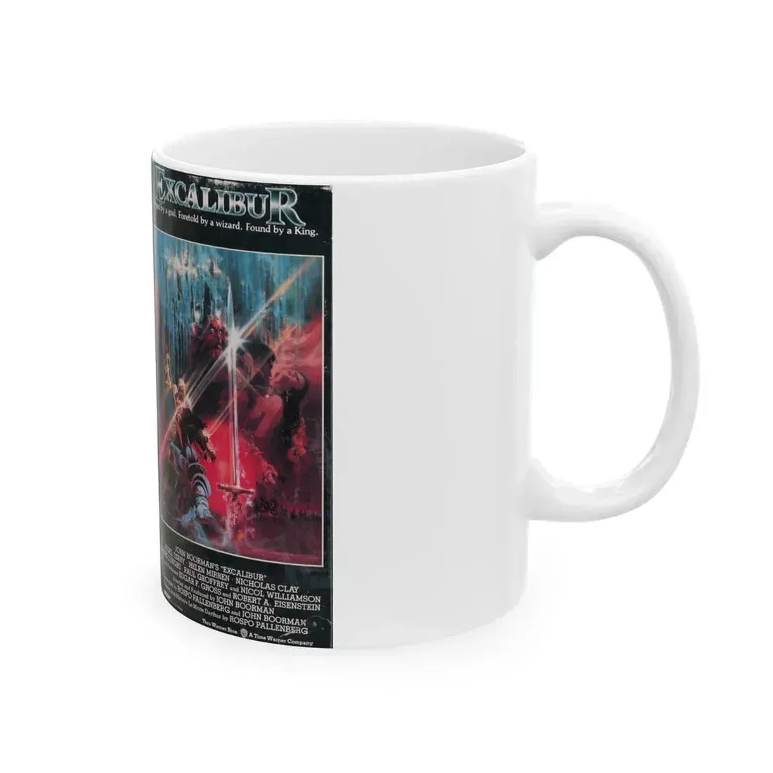 EXCALIBUR ORION (VHS COVER) - White Coffee Mug - Go Mug Yourself