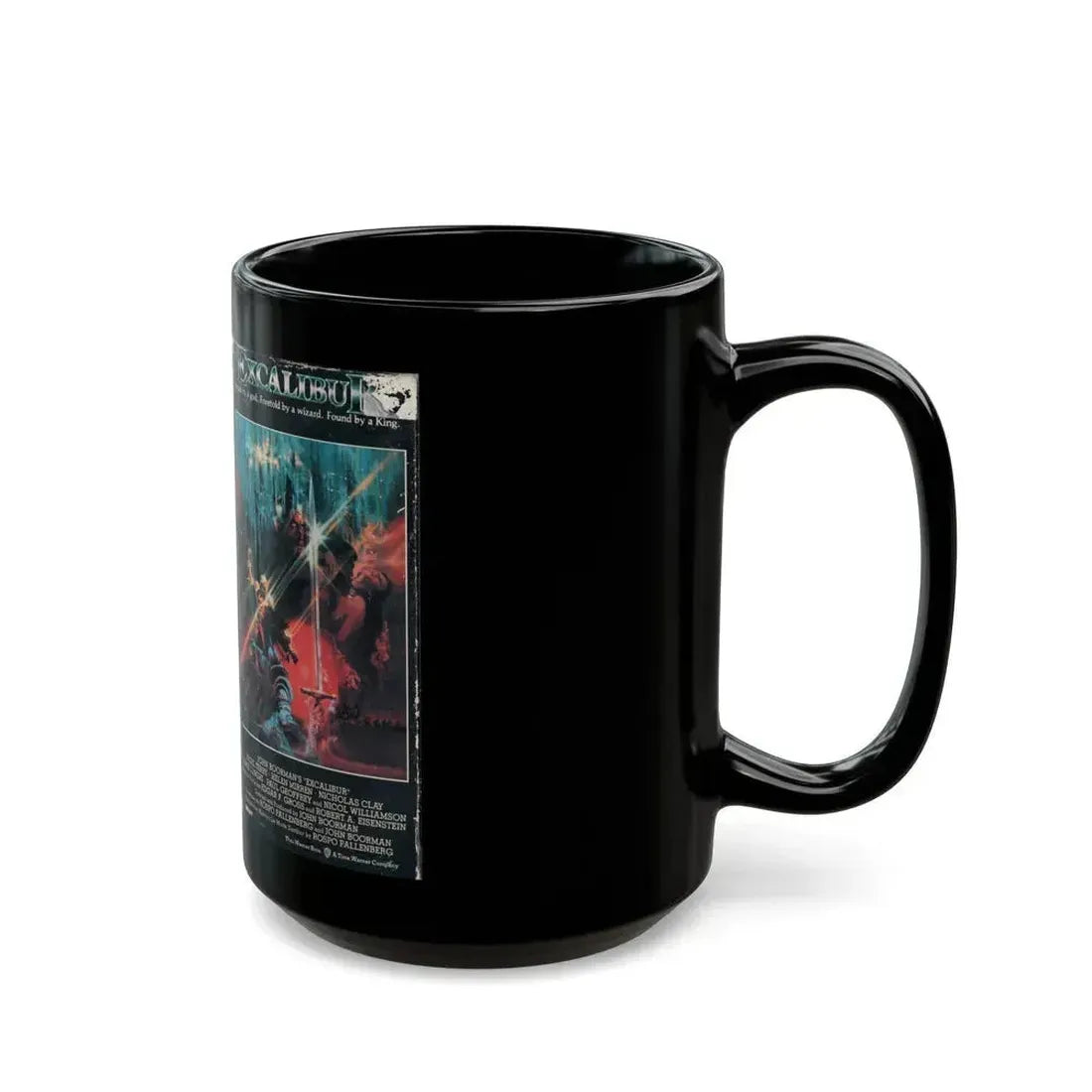 EXCALIBUR (VHS COVER) - Black Coffee Mug - Go Mug Yourself
