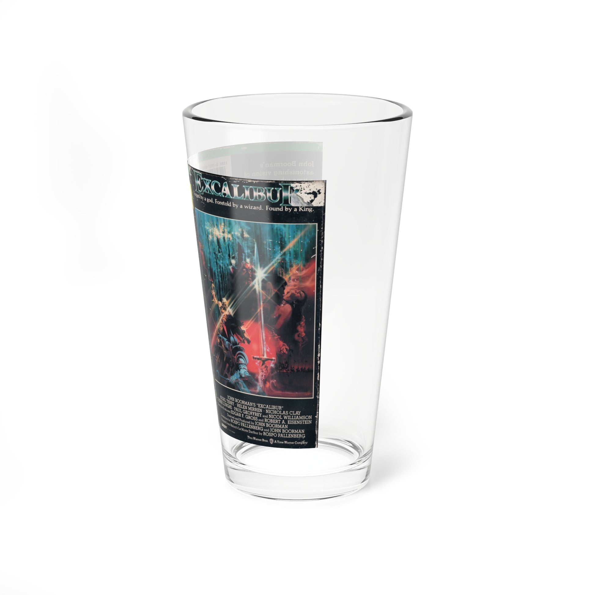 EXCALIBUR (VHS COVER) Pint Glass 16oz-Go Mug Yourself