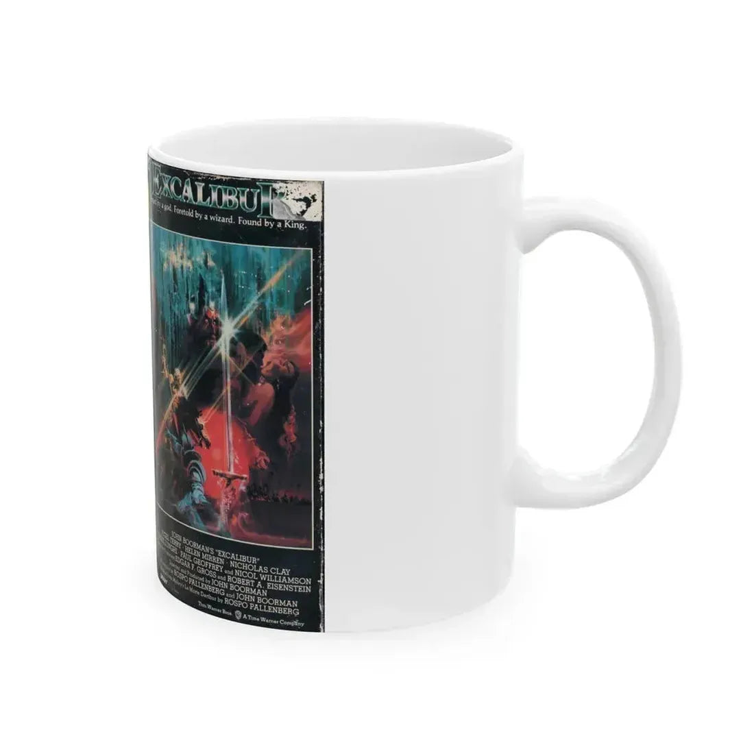 EXCALIBUR (VHS COVER) - White Coffee Mug - Go Mug Yourself