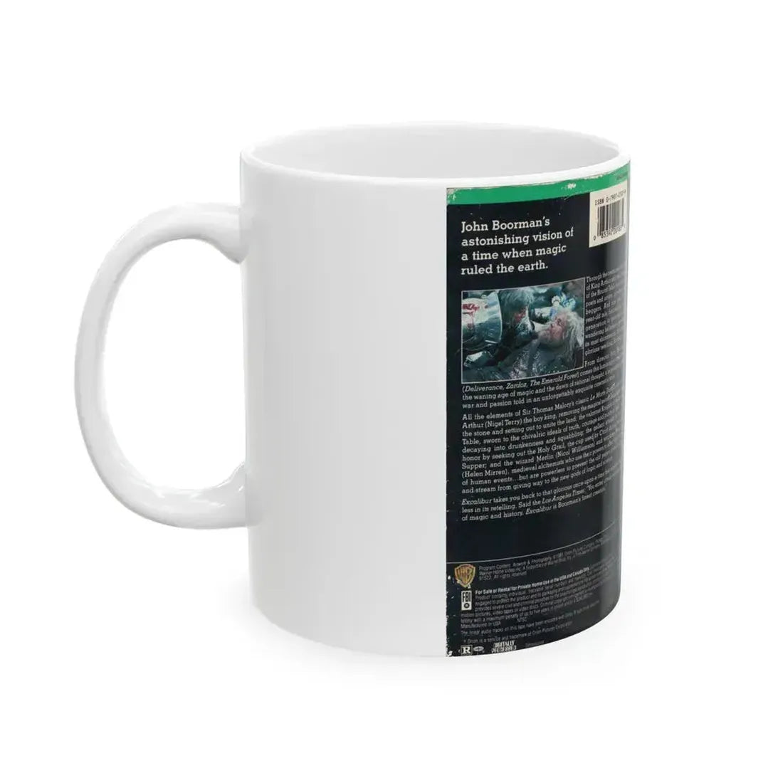 EXCALIBUR (VHS COVER) - White Coffee Mug - Go Mug Yourself