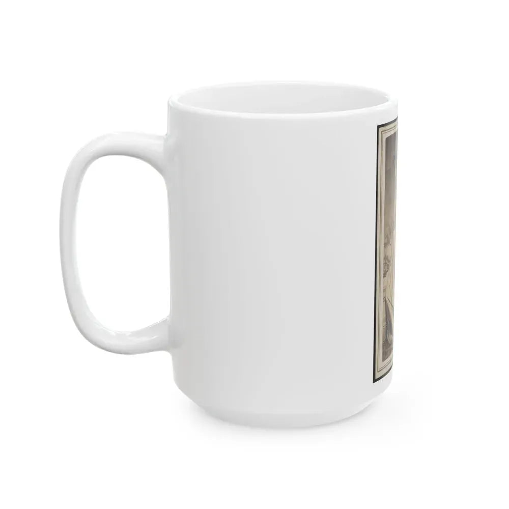 Excelsior Banner Awarded To The 50th Illinois Infantry Regiment As First Prize In A Drill Competition (U.S. Civil War) White Coffee Mug - Go Mug Yourself