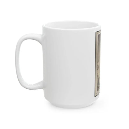 Excelsior Banner Awarded To The 50th Illinois Infantry Regiment As First Prize In A Drill Competition (U.S. Civil War) White Coffee Mug - Go Mug Yourself