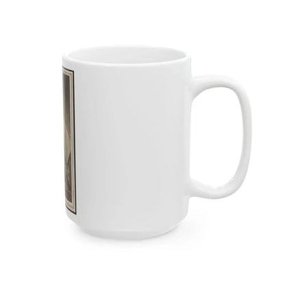 Excelsior Banner Awarded To The 50th Illinois Infantry Regiment As First Prize In A Drill Competition (U.S. Civil War) White Coffee Mug - Go Mug Yourself