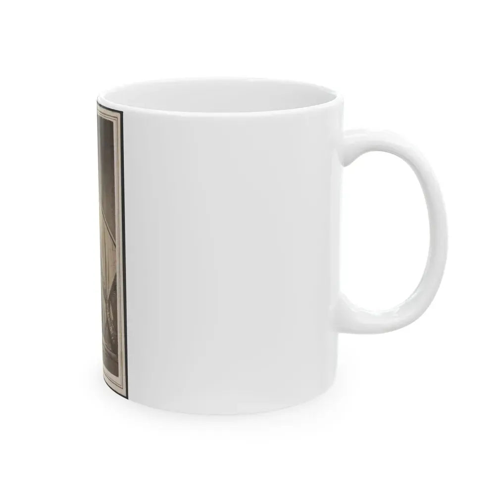 Excelsior Banner Awarded To The 50th Illinois Infantry Regiment As First Prize In A Drill Competition (U.S. Civil War) White Coffee Mug - Go Mug Yourself