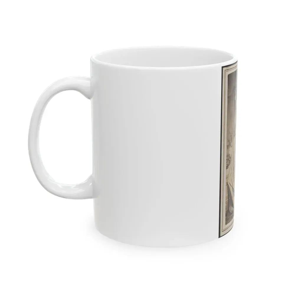 Excelsior Banner Awarded To The 50th Illinois Infantry Regiment As First Prize In A Drill Competition (U.S. Civil War) White Coffee Mug - Go Mug Yourself