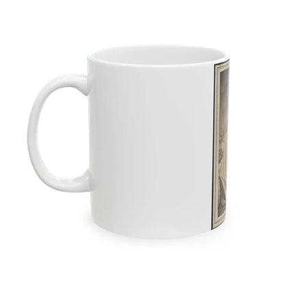 Excelsior Banner Awarded To The 50th Illinois Infantry Regiment As First Prize In A Drill Competition (U.S. Civil War) White Coffee Mug - Go Mug Yourself