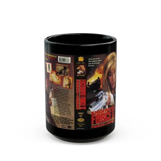 EXCESSIVE FORCE 2 (VHS COVER) - Black Coffee Mug 15oz - Go Mug Yourself