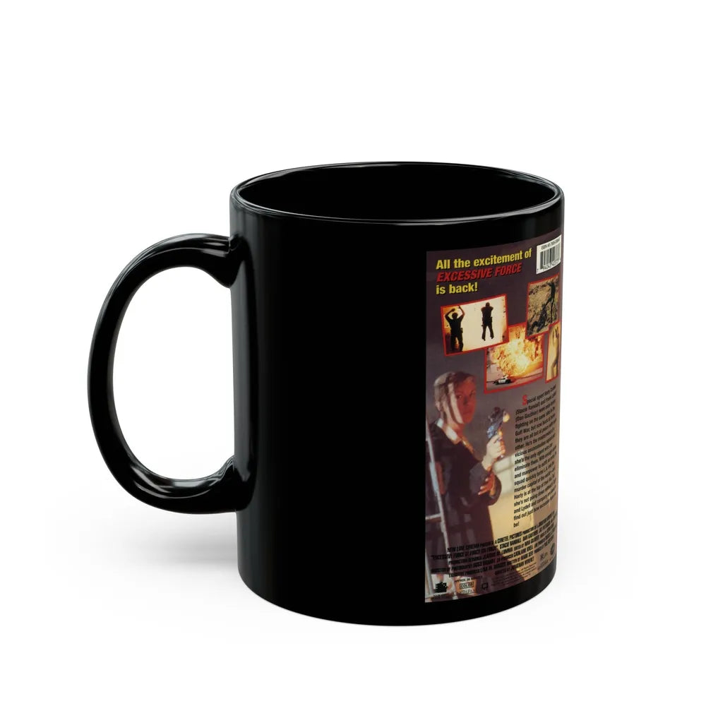 EXCESSIVE FORCE 2 (VHS COVER) - Black Coffee Mug-Go Mug Yourself