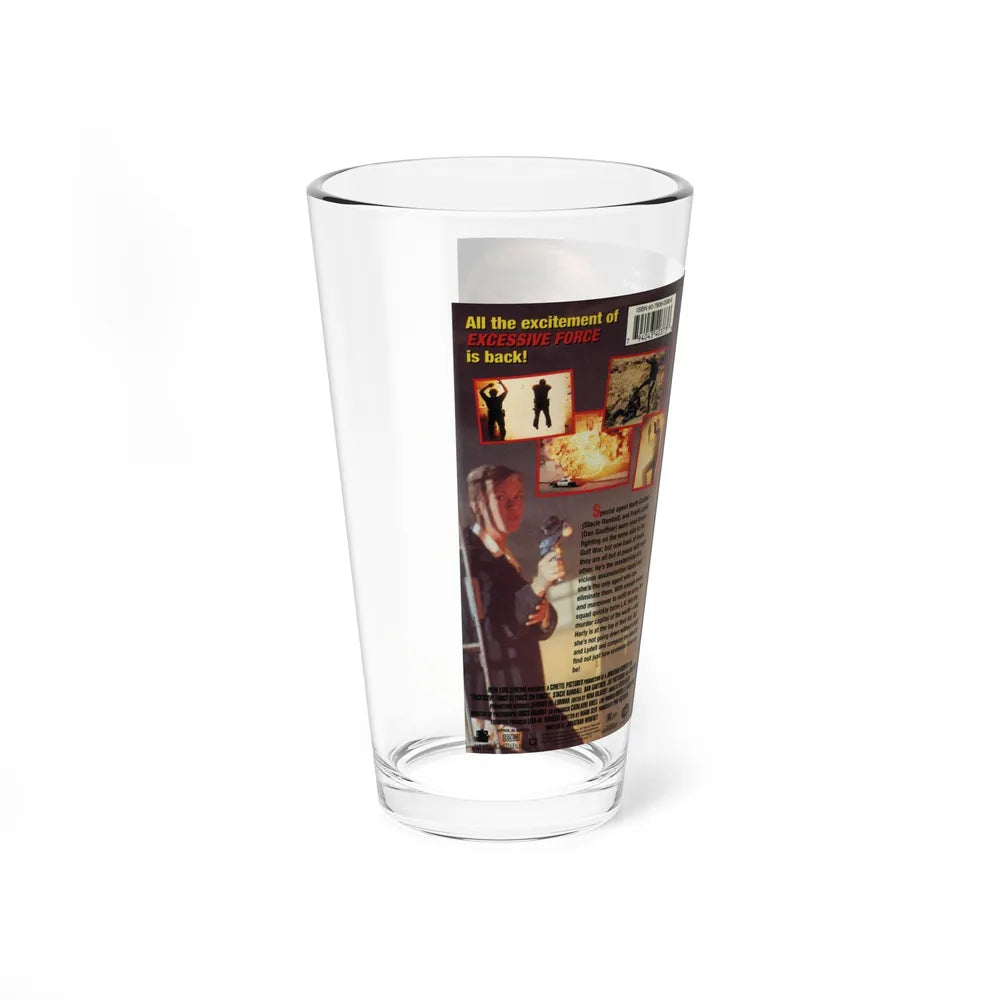 EXCESSIVE FORCE 2 (VHS COVER) Pint Glass 16oz-Go Mug Yourself