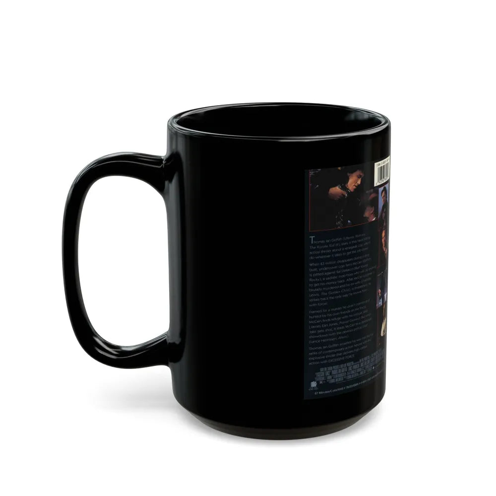 EXCESSIVE FORCE (VHS COVER) - Black Coffee Mug-Go Mug Yourself