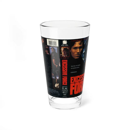 EXCESSIVE FORCE (VHS COVER) Pint Glass 16oz-16oz-Go Mug Yourself