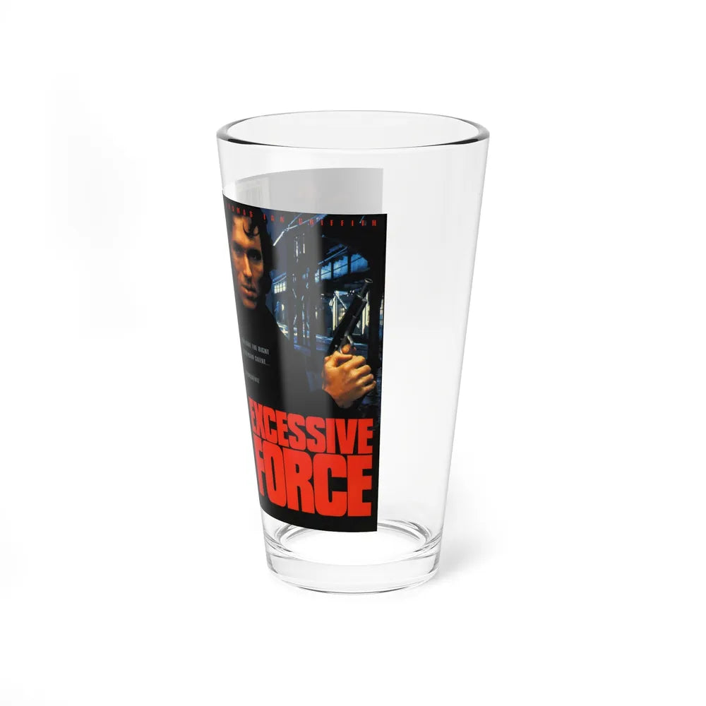 EXCESSIVE FORCE (VHS COVER) Pint Glass 16oz-Go Mug Yourself