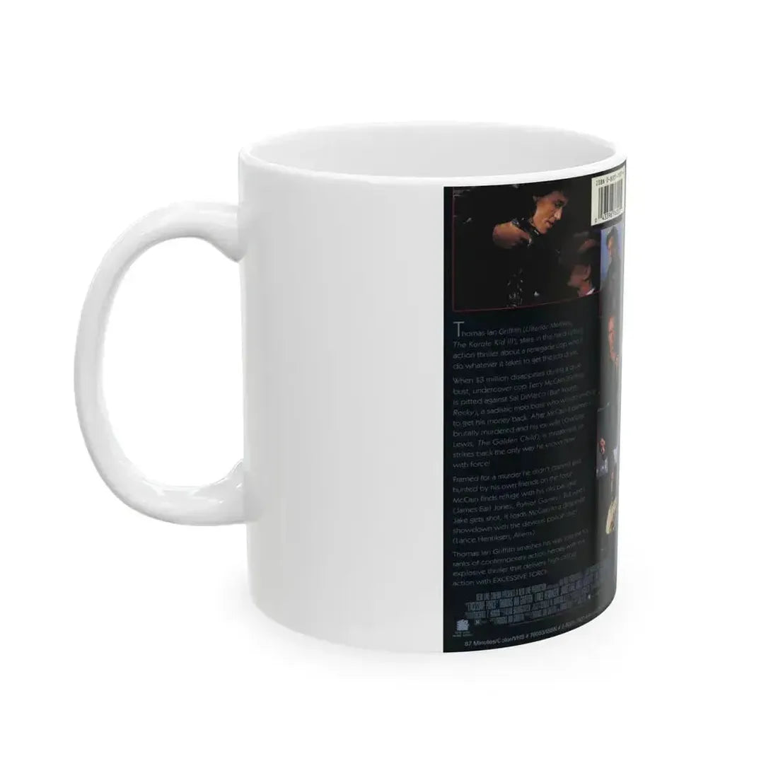 EXCESSIVE FORCE (VHS COVER) - White Coffee Mug - Go Mug Yourself