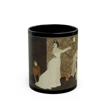 Exclusive Model, Collier's Weekly illustration, February 23, 1935 - Black Coffee Mug 11oz - Go Mug Yourself