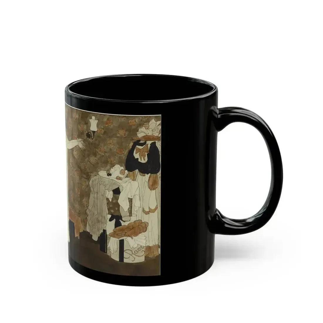 Exclusive Model, Collier's Weekly illustration, February 23, 1935 - Black Coffee Mug - Go Mug Yourself