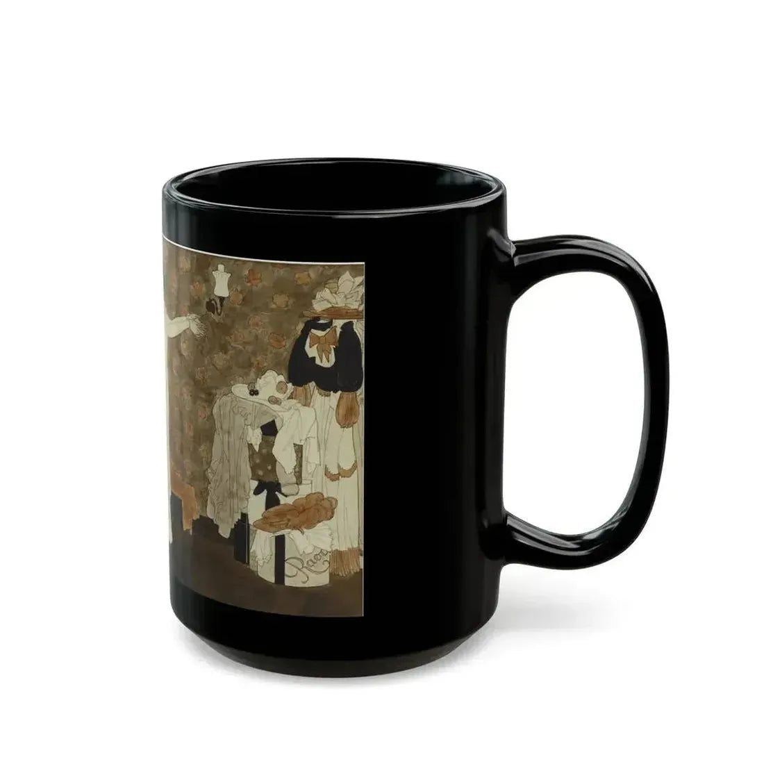 Exclusive Model, Collier's Weekly illustration, February 23, 1935 - Black Coffee Mug - Go Mug Yourself