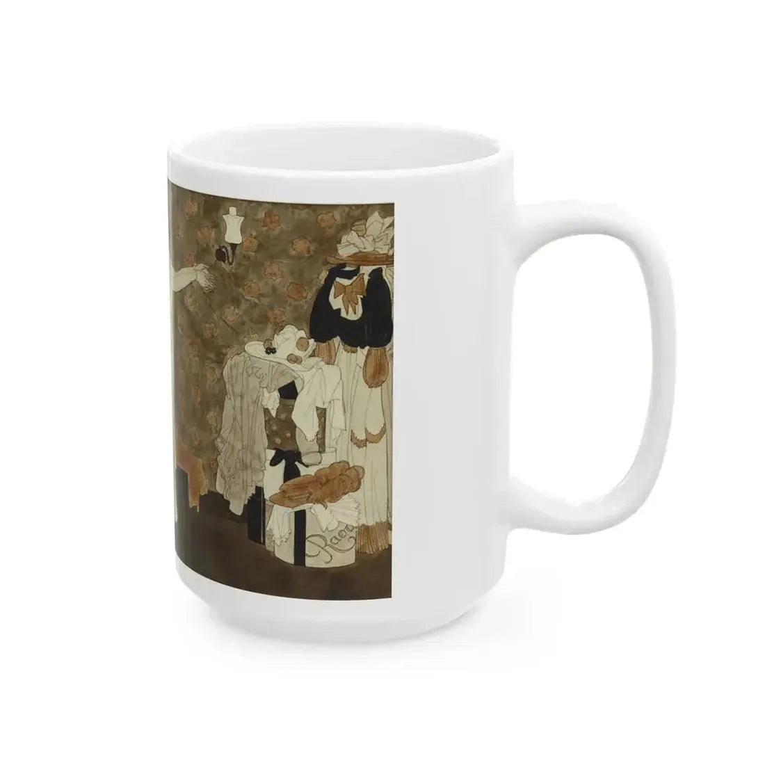 Exclusive Model, Collier's Weekly illustration, February 23, 1935 - White Coffee Mug - Go Mug Yourself