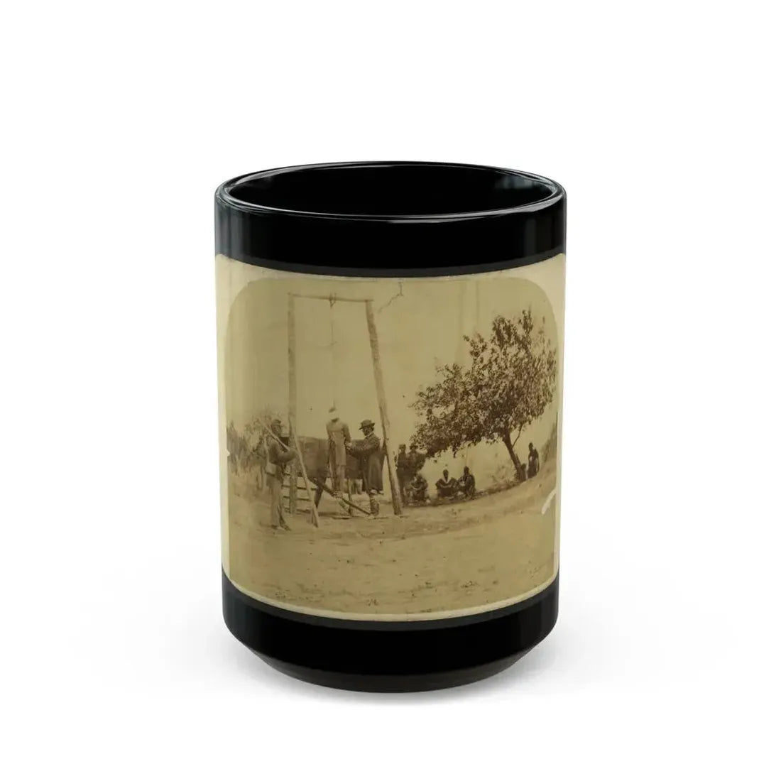 Execution Of Private William Johnson, 23 Regt., U.S.C.T. (U.S. Civil War) Black Coffee Mug 15oz - Go Mug Yourself