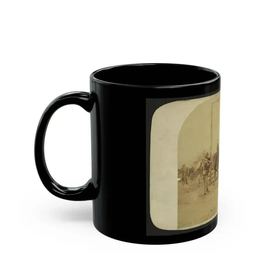 Execution Of Private William Johnson, 23 Regt., U.S.C.T. (U.S. Civil War) Black Coffee Mug - Go Mug Yourself