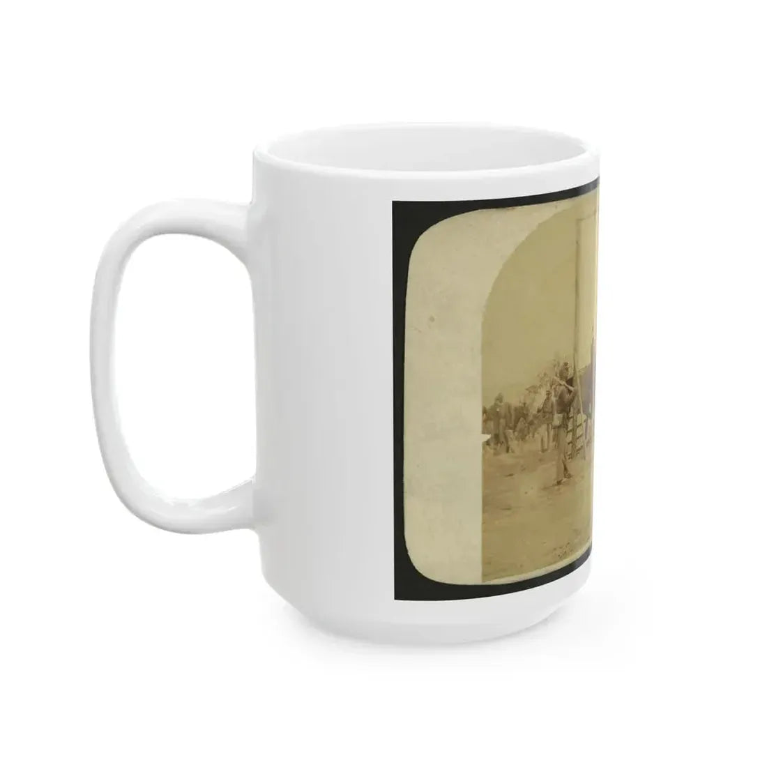 Execution Of Private William Johnson, 23 Regt., U.S.C.T. (U.S. Civil War) White Coffee Mug - Go Mug Yourself