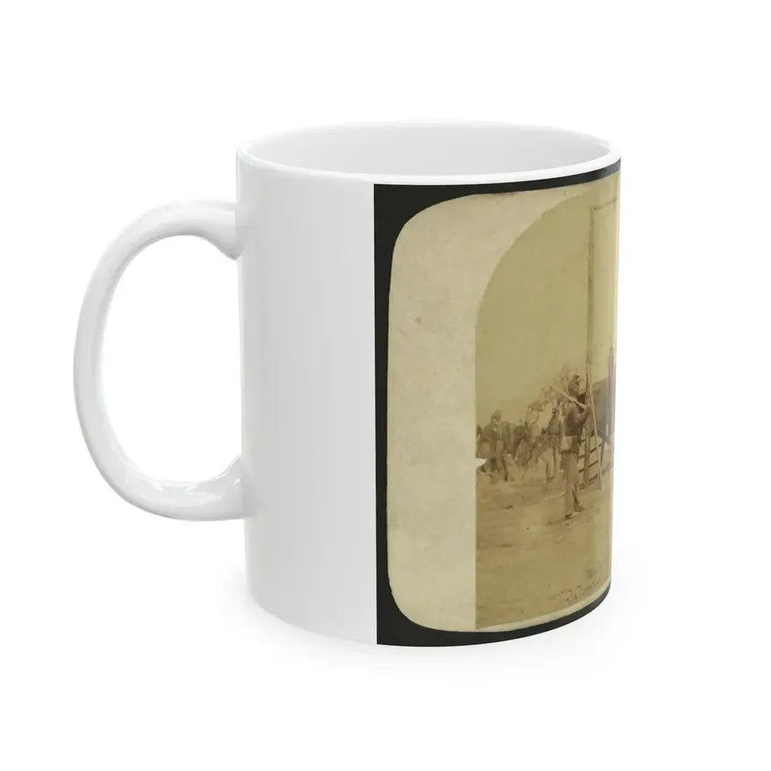 Execution Of Private William Johnson, 23 Regt., U.S.C.T. (U.S. Civil War) White Coffee Mug - Go Mug Yourself