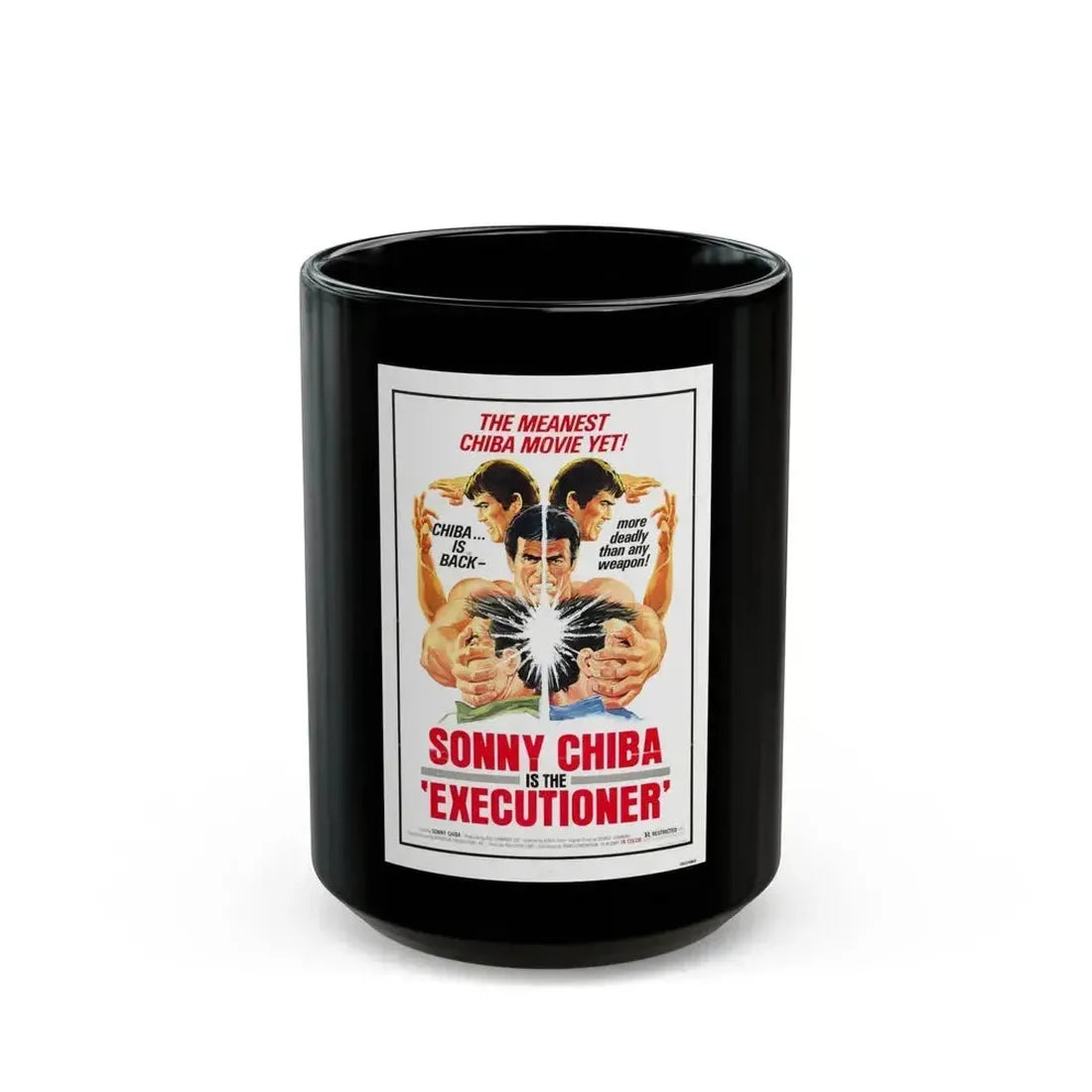 EXECUTIONER 1974 Movie Poster - Black Coffee Mug 15oz - Go Mug Yourself