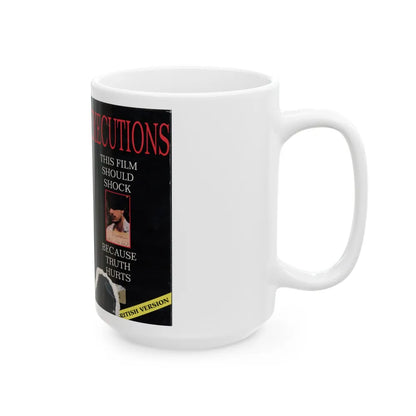 EXECUTIONS THIS FILM SHOULD SHOCK (VHS COVER) - White Coffee Mug-Go Mug Yourself