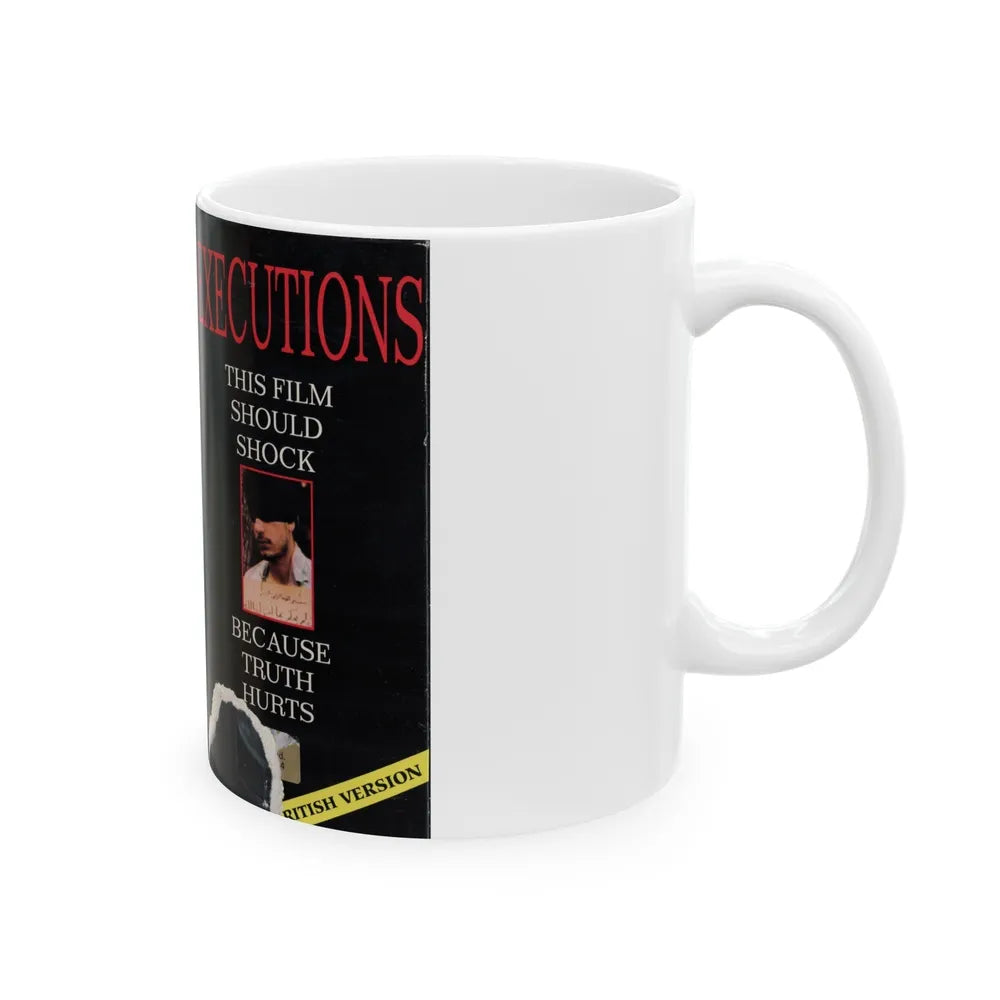 EXECUTIONS THIS FILM SHOULD SHOCK (VHS COVER) - White Coffee Mug-Go Mug Yourself