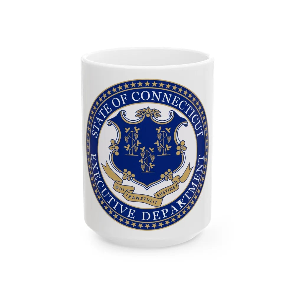 Executive Department of Connecticut - White Coffee Mug-15oz-Go Mug Yourself