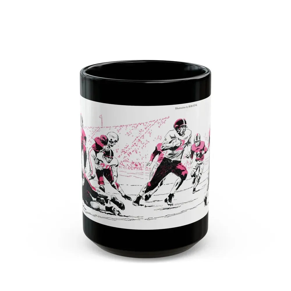 Executive Fullback, Bluebook Magazine, November 1953 - Black Coffee Mug 15oz - Go Mug Yourself
