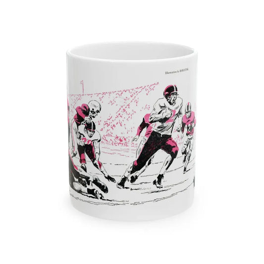 Executive Fullback, Bluebook Magazine, November 1953 - White Coffee Mug 11oz - Go Mug Yourself