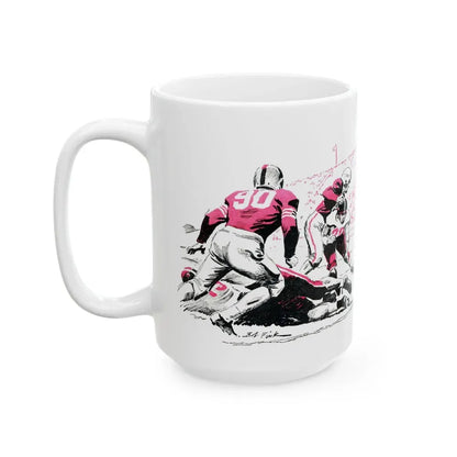 Executive Fullback, Bluebook Magazine, November 1953 - White Coffee Mug - Go Mug Yourself