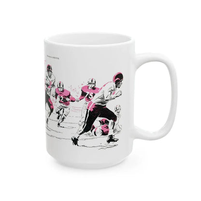 Executive Fullback, Bluebook Magazine, November 1953 - White Coffee Mug - Go Mug Yourself