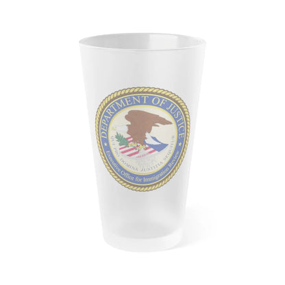 Executive Office for Immigration Review - Frosted Pint Glass 16oz-16oz-Frosted-Go Mug Yourself