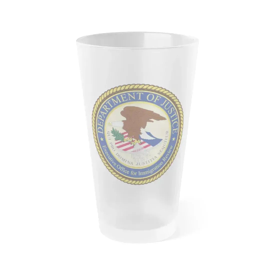 Executive Office for Immigration Review - Frosted Pint Glass 16oz 16oz Frosted - Go Mug Yourself