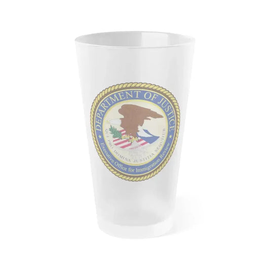 Executive Office for Immigration Review - Frosted Pint Glass 16oz 16oz Frosted - Go Mug Yourself