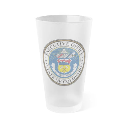 Executive Office of Colorado - Frosted Pint Glass 16oz-16oz-Frosted-Go Mug Yourself