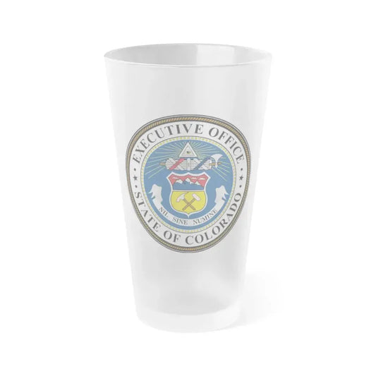 Executive Office of Colorado - Frosted Pint Glass 16oz 16oz Frosted - Go Mug Yourself