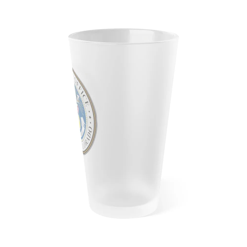 Executive Office of Colorado - Frosted Pint Glass 16oz-Go Mug Yourself