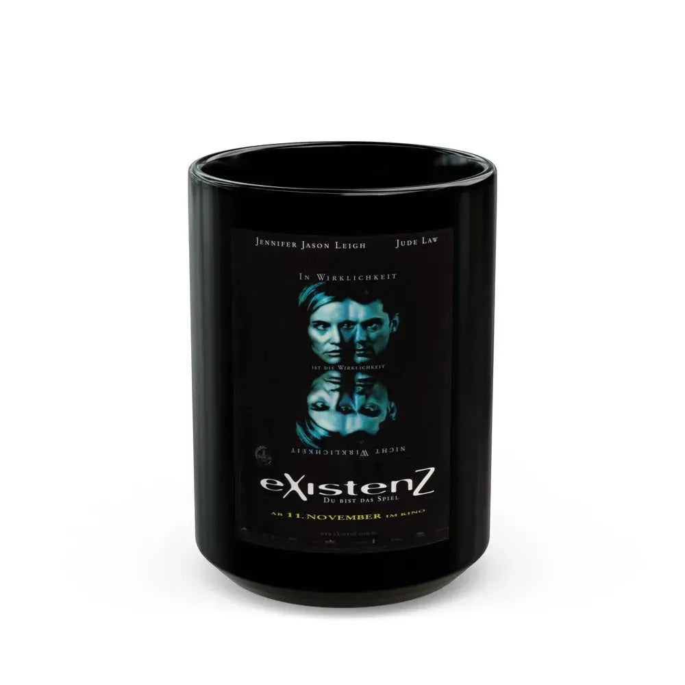 EXISTENZ (GERMAN) 1999 Movie Poster - Black Coffee Mug 15oz - Go Mug Yourself