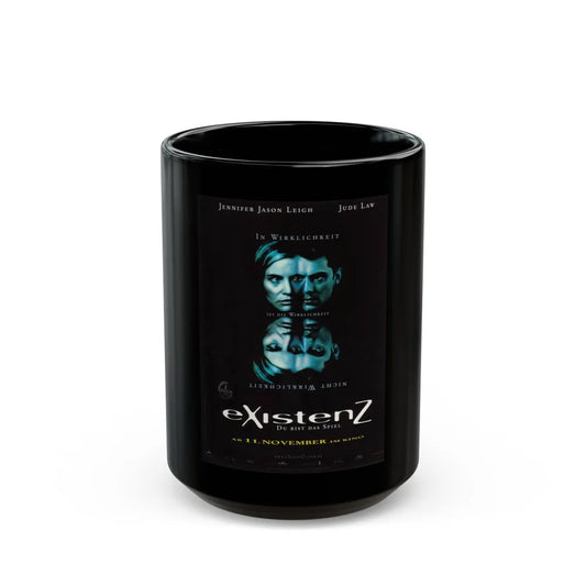 EXISTENZ (GERMAN) 1999 Movie Poster - Black Coffee Mug-15oz-Go Mug Yourself