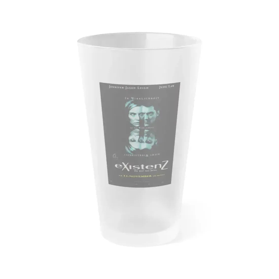 EXISTENZ (GERMAN) 1999 Movie Poster - Frosted Pint Glass 16oz 16oz Frosted - Go Mug Yourself