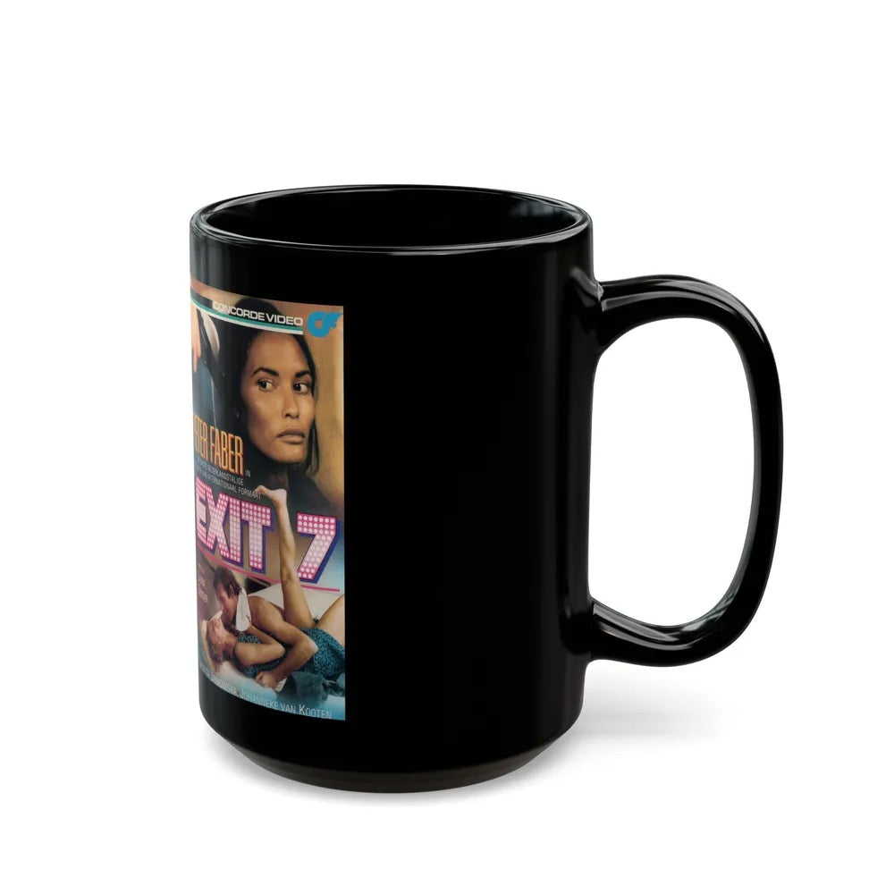 EXIT 7 PETER FABER (VHS COVER) - Black Coffee Mug-Go Mug Yourself