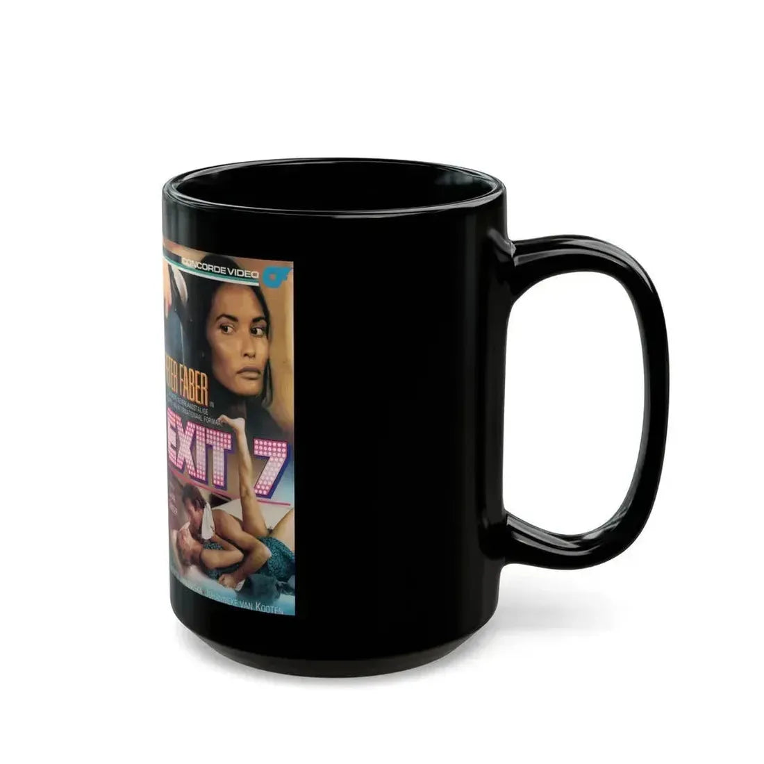 EXIT 7 PETER FABER (VHS COVER) - Black Coffee Mug - Go Mug Yourself