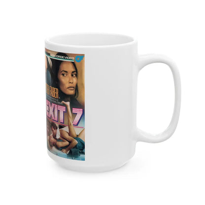 EXIT 7 PETER FABER (VHS COVER) - White Coffee Mug-Go Mug Yourself