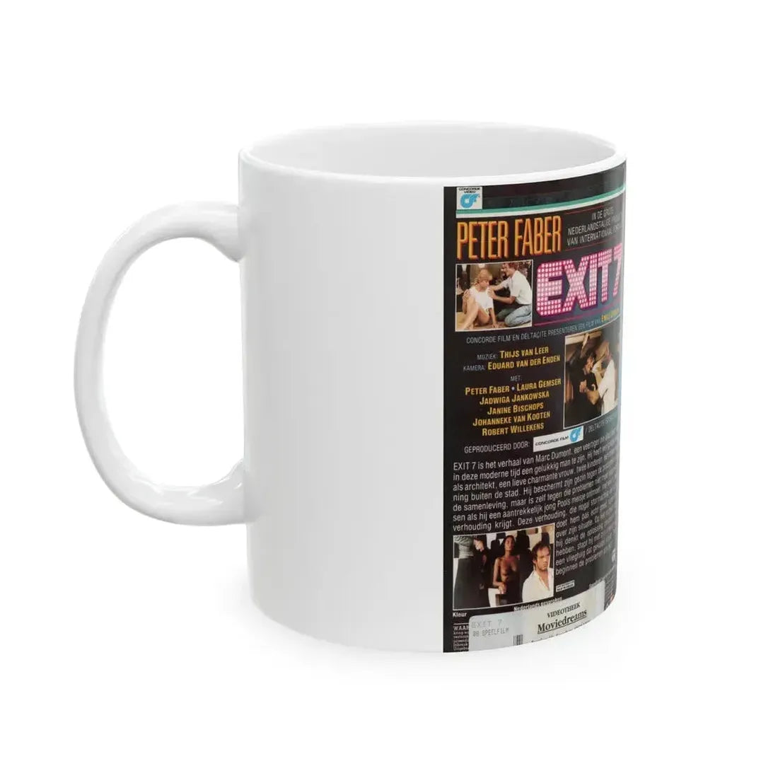 EXIT 7 PETER FABER (VHS COVER) - White Coffee Mug - Go Mug Yourself
